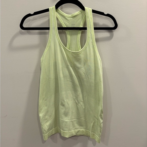 Lululemon Faded Zap Wild Lime Yellow Swiftly Tech Racerback Tank Seamless Top - Picture 1 of 3